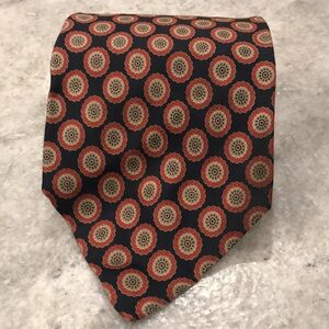 Robert Talbott Silk Tie Mens Black Carmel by the Sea Steven Maloney Kalamazoo